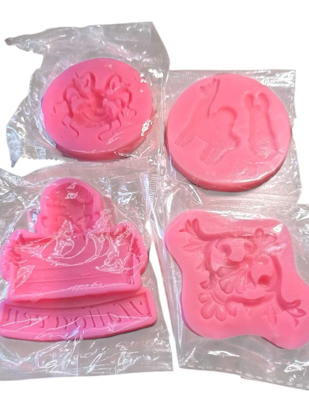 Bakers Pink Silicone Baking Molds - Halloween Llama